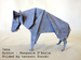 alt : Photo Origami hyena, Author : Pasquale D’Auria, Folded by Tatsuto Suzuki